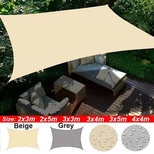 Buiten Luifels Waterdichte Zon Shade Sail Garden Canopi voor terrasauto canvas luifel rechthoekig zwembad zonnescherm Sunshade Sail 5 240327