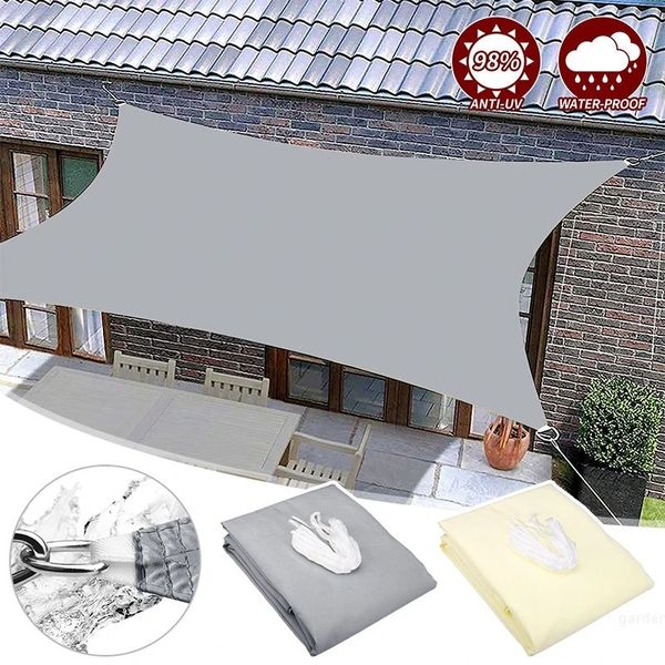 Auvents extérieurs Awnings Soleil étanche du soleil Sail Rectangle Jardin Canopi Terrasse Soleil Soleil Piscine Piscine Toile auvent Tent de camping 240510