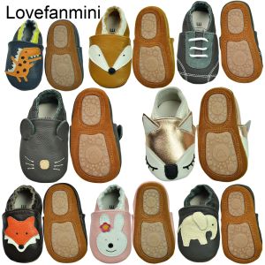 Outdoor babyschoenen echt rundleer zachte zool bebe pasgeboren slofjes baby's jongens meisjes baby peuter mocassins pantoffels eerste wandelaars