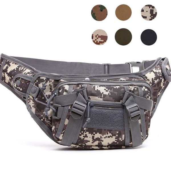 Sacs de plein air 1000D sac de taille tactique militaire Fanny Pack pistolet transporter avec sangle réglable étanche pour la chasse