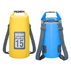 Outdoor Tassen 15L 20L Waterdichte Zakken Opslag Dry Sack Bag Voor Kano Kajak Raften Zwemmen Outdoor Sporttassen Reisset Uitrusting 230727