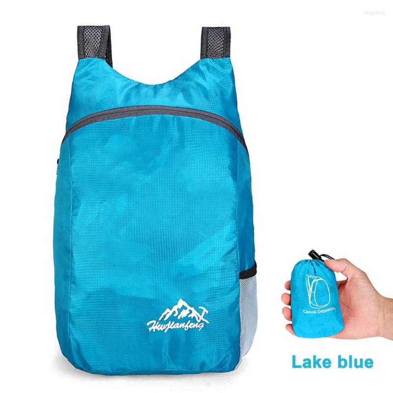 屋外バッグ15L軽量折りたたみバックパック旅行防水スポーツキャンプハイキングデイパックパックストレージバッグ
