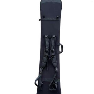 Sacs de plein air 163cm Sac de snowboard avec accessoires portables réglables rembourrés Protecteur Haute élasticité Housse de transport pour voyager