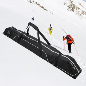 Sacs d'extérieur 192 cm Sac de snowboard Étanche Ski Pole Épaule Porte-main Résistant à l'usure Réglable pour équipement de neige Bâtons et accessoires