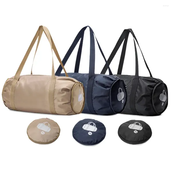 Bolsas al aire libre 25L Sports Gym Oxford Bolsa de entrenamiento con compartimento y bolsillo húmedo durante la noche Tote plegable grande para acampar Equipo de viaje