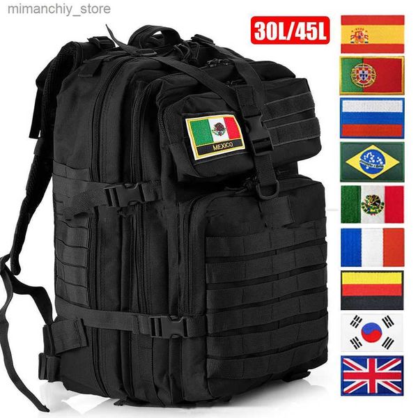 Outdoor Bags 30L/50L hommes sac à dos militaire noir Python armée sac à dos tactique en plein air Softback Camping sac de pêche randonnée chasse Pack Q231130