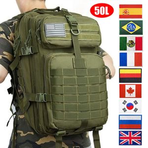 Sacs de plein air 30L / 50L Militaire Tactique Sac À Dos Hommes Femmes Randonnée Camping Sacs À Dos 900D Nylon Sacs Étanches En Plein Air Trekking Chasse Sac 230727