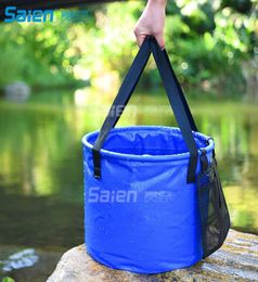 Sacs d'extérieur 30L Seau pliable pour camping Voyage et jardinage Portable Pliant Lavabo Conteneur d'eau PailHandy Too4154887