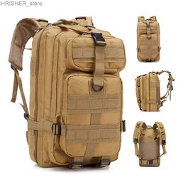 Sacs extérieurs 30L Sac à dos militaire extérieur 600d Nylon Tactical Rucksack Rucksack Travel Camping Randonnée Trekking Pêche Bagsl231222