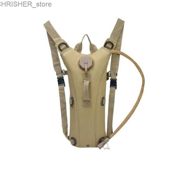 Bolsas al aire libre 3L Bolsa de agua Sport Riding Tactical Camel Bag Mochila Hidratación Militar de camuflaje de camuflaje de camuflaios Pack Camping Bicycle Bagl231222