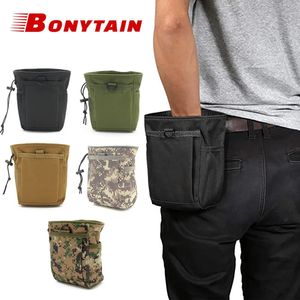 Bolsas al aire libre 600D Nylon Bolsa de reciclaje portátil Bolsa Molle al aire libre Mochila militar Bolsa colgante EDC Gear Cintura Deportes Caza Bolsa táctica 231011