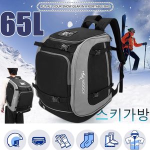 Buitenzakken 65L Ski Boot Bag Oxford Doekhelm Pocket Snowboard Snowboard Waterdichte laarzen Opslag voor accessoires 230822