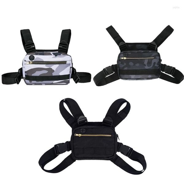 Bolsas al aire libre 69HD Unisex Chest Rig Bag Streetwear Chaleco de hombre Herramientas funcionales Hip Hop