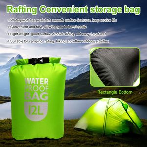 Outdoor Tassen 6L 12L 24L Waterdichte Dry Bag Pack Sack Zwemmen Rafting Kajakken Rivier Trekking Drijvend Zeilen Varen Waterbestendigheid 230617