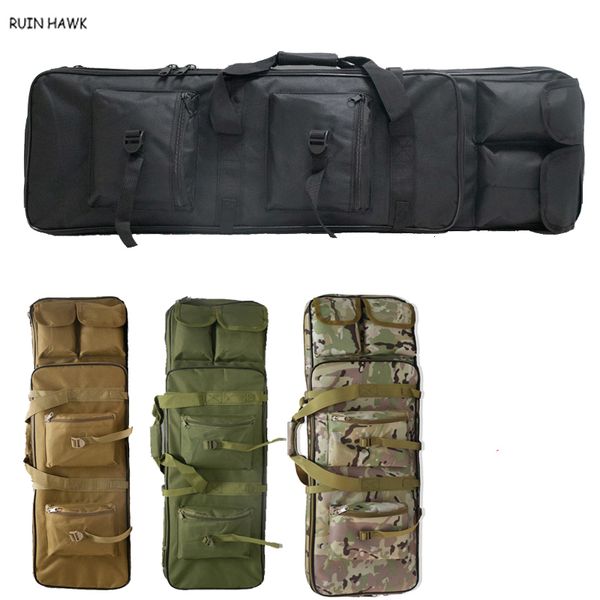 Sacs de plein air 81cm 94cm 115cm Sac à dos de fusil militaire Étui tactique Oxford Sac de chasse Airsoft Air Gun Holster Épaule 230828