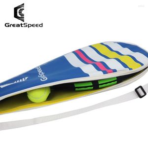 Buitenzakken Volwassen sport Greatspeed Tennis Bag Cover voor 27 inch rackets verdikte spons mannelijke vrouwelijke Padel Racquets Beach