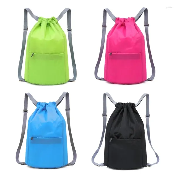 Bolsas al aire libre mochila para la bolsa de deportes de gimnasia de fútbol playa Bolsa de gimnasio H58d