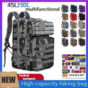 Sacs de plein air Sac à dos 30L/45L Camping chasse hommes femmes militaire tactique sac à dos 3P armée Mol sac d'assaut voyage randonnée sacs imperméables Q231130