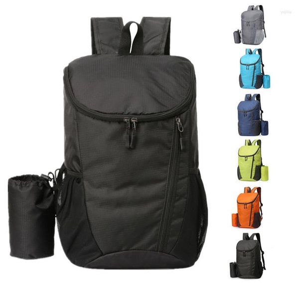 Bolsas al aire libre Mochila Bolsa plegable de gran capacidad Ligera Impermeable Deportes para viajar Hombres Mujeres Viajar