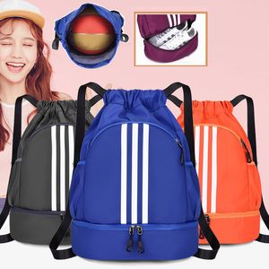 Sacs de plein air Sac À Dos Sport Femmes Gym Cordon Basketball Football Masculin Grand Voyage Homme Sac Pour Poche À Chaussures Femme Bolsas 230630