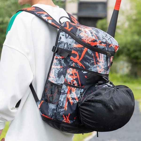 Bolsas al aire libre, mochila de baloncesto, bolsa de gimnasio deportiva para hombres, fútbol juvenil, gran capacidad para equipo de bate de béisbol