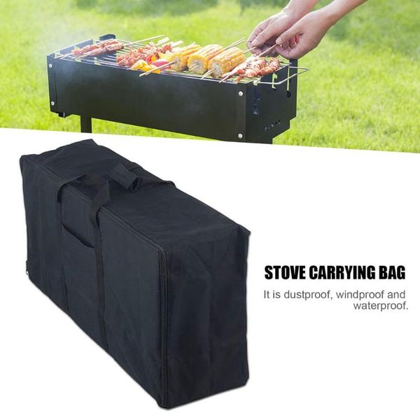 Sacs d'extérieur BBQ Grill sac de transport Camping pique-nique Portable transport stockage voyage Barbecue Oxford tissu équipement étanche