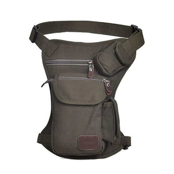 Sacs de plein air toile taille goutte jambe Pack ceinture vélo et moto de haute qualité pour hommes femmes