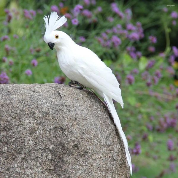 Sacs d'extérieur perroquets colorés oiseaux artificiels modèle maison jardin arbre décor