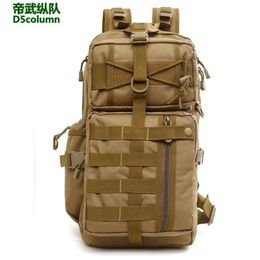 Buitenzakken D5Column 2025 Tactische tas Sports rugzak unisex wandelen camouflage nylon schoolbag militair