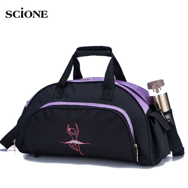 Bolsas al aire libre Dance Girl Gym Bag Mujer Yoga Mat Bolsas para entrenamiento físico Bolso deportivo Hombro Tas Gymtas Sporttas Dancing Gym Bag XA769WA T230129