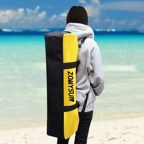 Bolsas al aire libre Equipo de buceo Bolsa Bolsa de aletas largas gratis Mochila Zapatos de rana Gran capacidad Impermeable para surf Pesca 231215