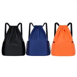 Buitenzakken Drawtring Backpack PE Travel voor mannen Dames sportrugzakken Bag Dance Swimming Yoga Camping