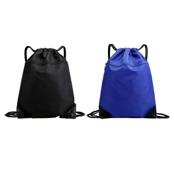 Bolsas al aire libre Mochila con cordón Resistente al desgaste Soporte de bola grande Plegable Bolsa de cuerda portátil para hombres Mujeres Yoga Danza Viajes Natación