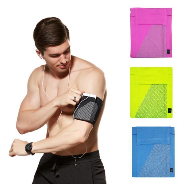 Sacs de plein air élastique respirant bras sac en cours d'exécution téléphone portable étanche silicone anti-dérapant sport gym bande d'entraînement