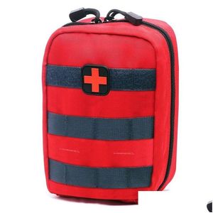 Bolsas al aire libre Bolsa vacía para kits de emergencia Kit de primeros auxilios médicos tácticos Paquete de cintura Cam Senderismo Viajes Molle Bolsa Mini Drop Del Ot5Yb