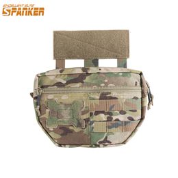 Buitenzakken Uitstekende elite Spanker Tactical Vest Hanging Bag Multifunctioneel EDC Pouch Molle System Pakket Accessoire 230203