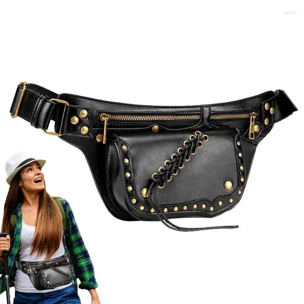 Bolsas al aire libre Fanny Belt Bag Travel Sling Pack Steampunk Cintura Bolsa Crossbody para mujeres Paquetes Trabajo Playa Senderismo Fechas