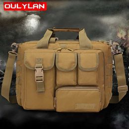 Outdoortassen Mode Laptop Bandbag Heren Tactische Messenger Bag Outdoor Grote Capaciteit Tassen Portab Schoudertas Camping Wandelen Bandbags Q231130