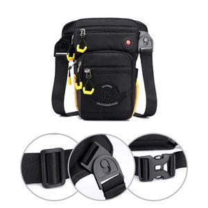 Sacs de plein air Mode Cuisse Drop Leg Sac pour hommes Mâle Moto Vélo Cyclisme Tactique Militaire Taille Packs Voyage Sports Fanny Pack