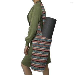 Sacs de plein air mode tapis de Yoga sac de transport résistant à l'usure toile Pilates sac à dos épaissi impression anti-rayures Fitness fournitures