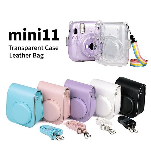 Sacs d'extérieur pour Fujifilm Instax Mini11, étui en cuir PU pour Smartphone, pochette de protection instantanée, sac à bandoulière Fuji City