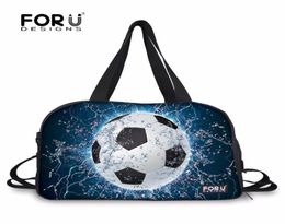 Buitenzakken Vermoeit Signs Signs Gym Bag Mens Sports for Fitness 3D Football Printing Outnoot Training Athletic Yoga Mat Schouder Bolsa8003378