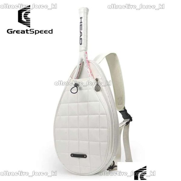 Sacs d'extérieur Greatpeed Tennis Sac Youth Badminton Single Shoder mâle Racket Childre