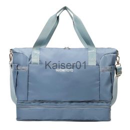 Outdoor-Taschen, Sporttasche, trockene und nasse Tasche für Schuhe, skalierbar, für Sport, Outdoor, Fitness, Reisen, große Kapazität, Schulter, täglich, einfach, Umhängetasche xa51wd x0724