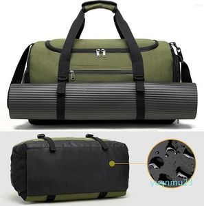 Buitenzakken Gym Bag grote capaciteit leken multi-pockets multifunctioneel lichtgewicht met schoencompartiment voor 33 wandelcamping