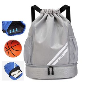 Sacs de plein air Sacs de sport pour hommes Sport Bolsas Natation Cordon Basket Chaussure Poche Étanche Bagages Épaule Sac À Dos Voyage Femme J230424