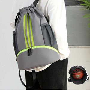 Sacs de plein air Gym Cordon De Sport Sacs À Dos Pour Fitness Grandes Femmes Voyage Gymnastique Basket-Ball Athlétisme Balle D'entraînement Sacs À Bandoulière Pour Hommes T230129