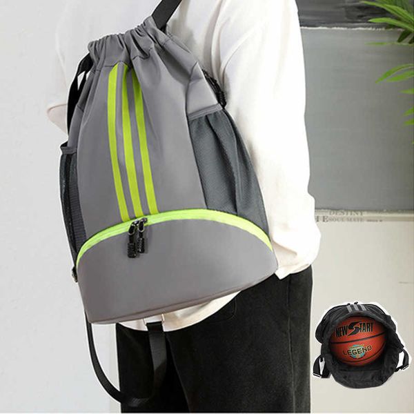 Bolsas al aire libre Gimnasio Cordón Mochilas deportivas para fitness Mujeres grandes Viajes Gimnasia Baloncesto Atletismo Entrenamiento Bola Bolsas de hombro para hombres T230129