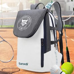 Les sacs extérieurs contiennent 3 raquettes de tennis sac à dos à grande capacité sac de badminton pour le tennis / pickleball / badminton / squash sports