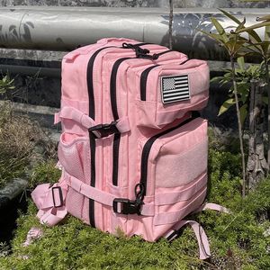 Sacs de plein air Chasse Camping Randonnée Sac à dos Militaire Tactique Rucksack Hommes Femmes 25L 45L Sac de voyage 900D Nylon Pack avec drapeau Patch 231123